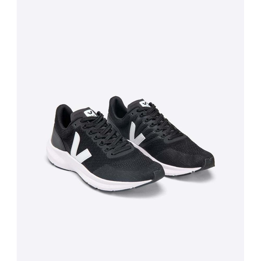 Veja MARLIN V-KNIT Cipő Férfi Black/White | HU 241YXF